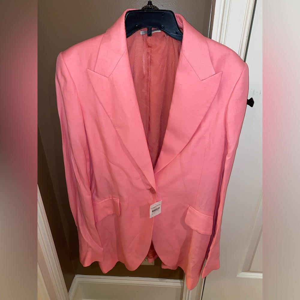 Brand New Stella McCartney Pink Sport Coat with Notched Lapels